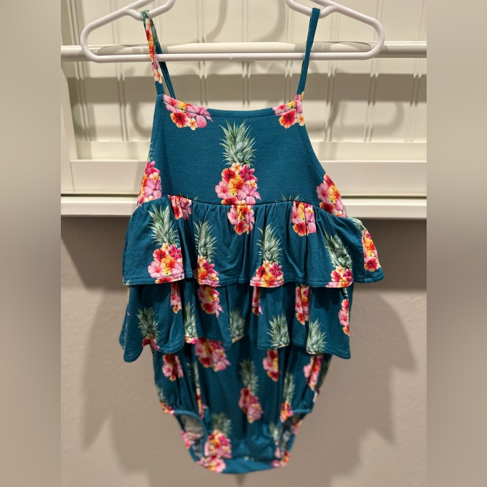 Posh Peanut 2T ruffle bubble romper